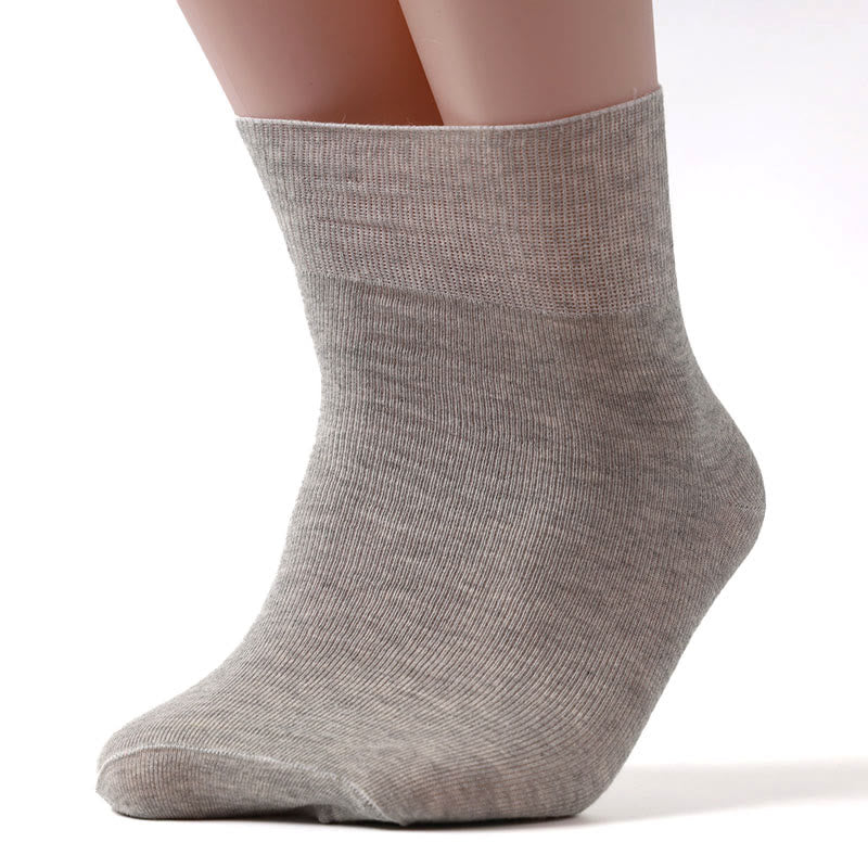 Plus Size Non Binding Quarter Socks Bundle - 45-50 - Light Gray - 5 Pairs - image 11