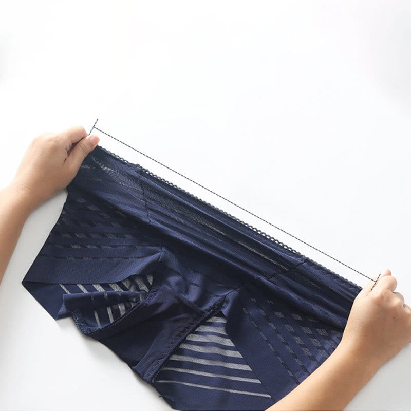 Plus Size High-Waisted Hollow Panty(5 Pairs)