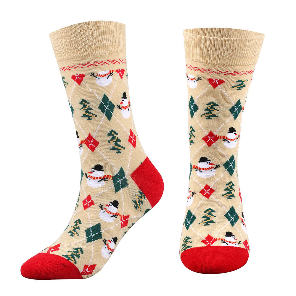 Plus Size Christmas Soft Crew Socks(5 Pairs) - image 4