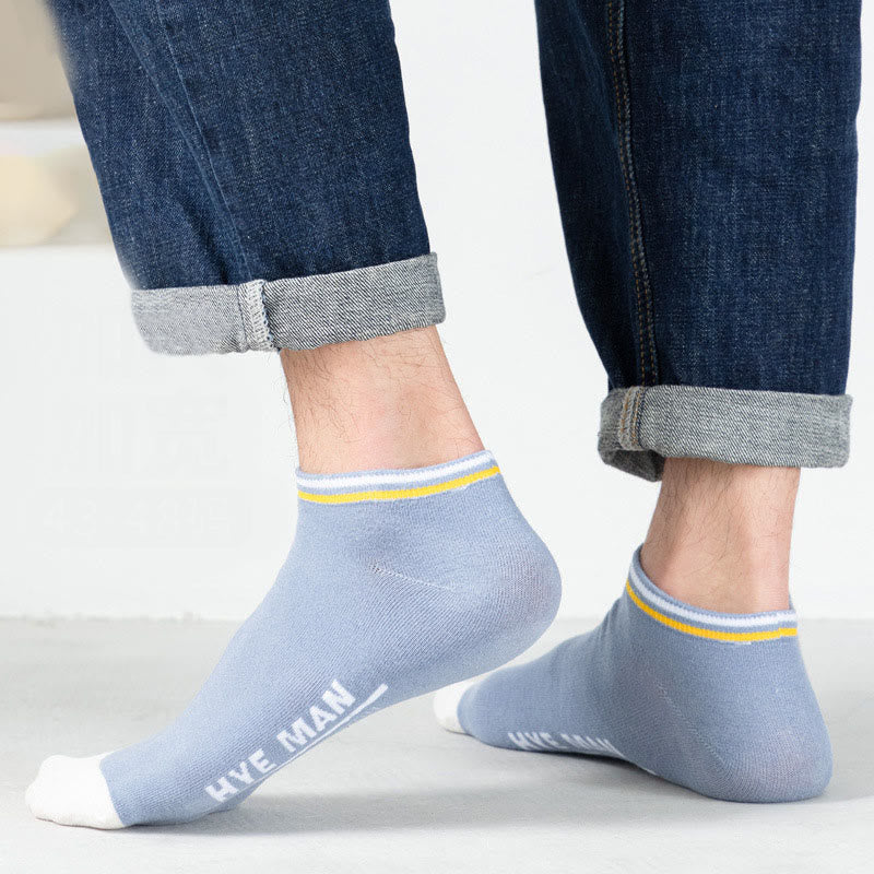 Wide Calf Letter Pattern Cotton Socks(3 Pairs)