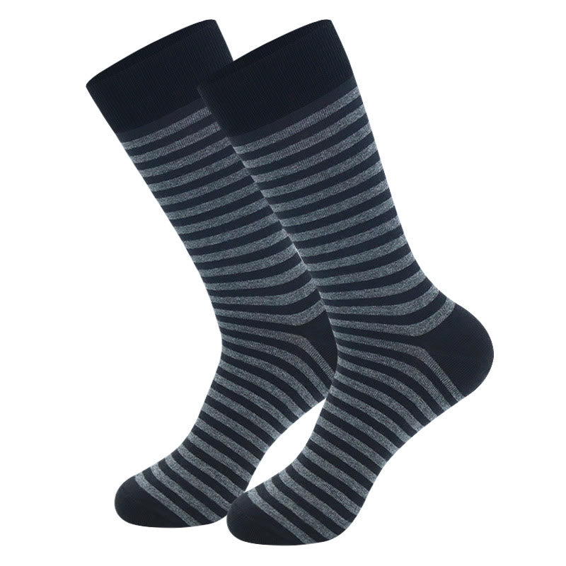 Grey Striped Crew Socks(5 Pairs) - image 8