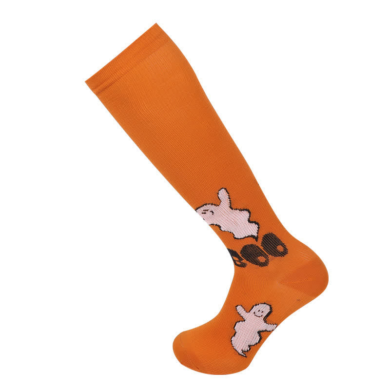 Halloween Holiday Soft Cotton Compression Socks(3 Pairs) - image 4