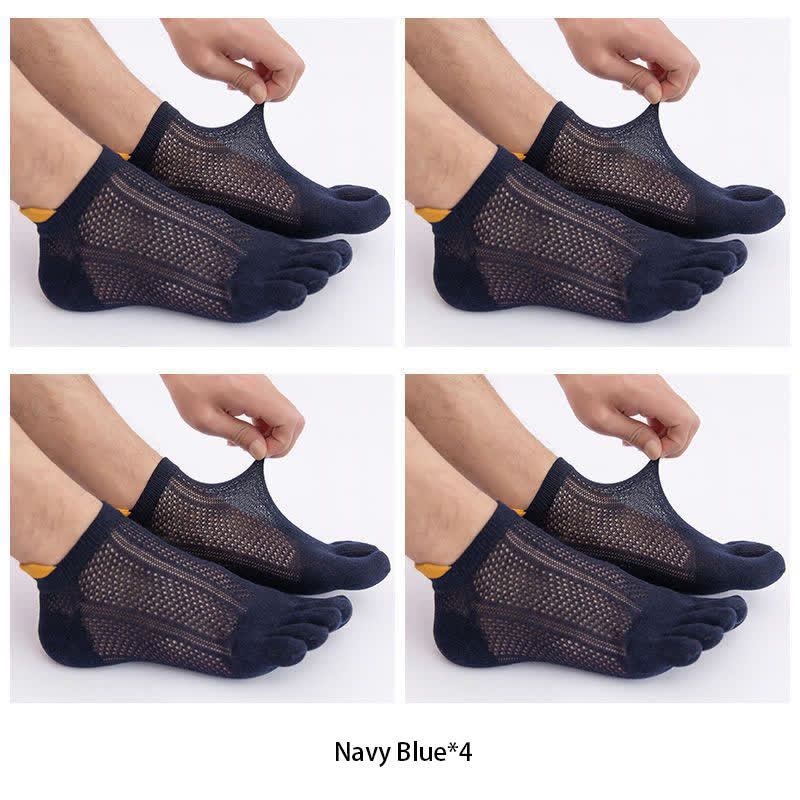 Plus Size Five Toes Cotton Alignment Socks(4 Pairs)