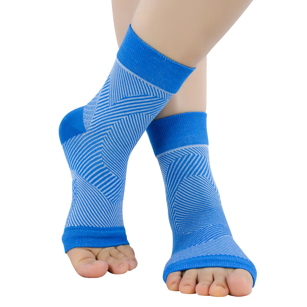Stripes Arch Support Pain Relief Ankle Brace - Blue - S/M - image 1