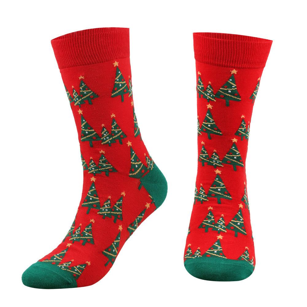 Plus Size Christmas Soft Crew Socks(5 Pairs) - image 3