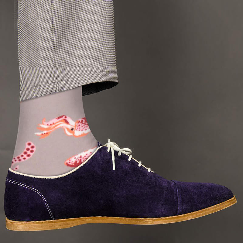 Plus Size Marine Series Fun Crew Socks(5 Pairs) - image 3