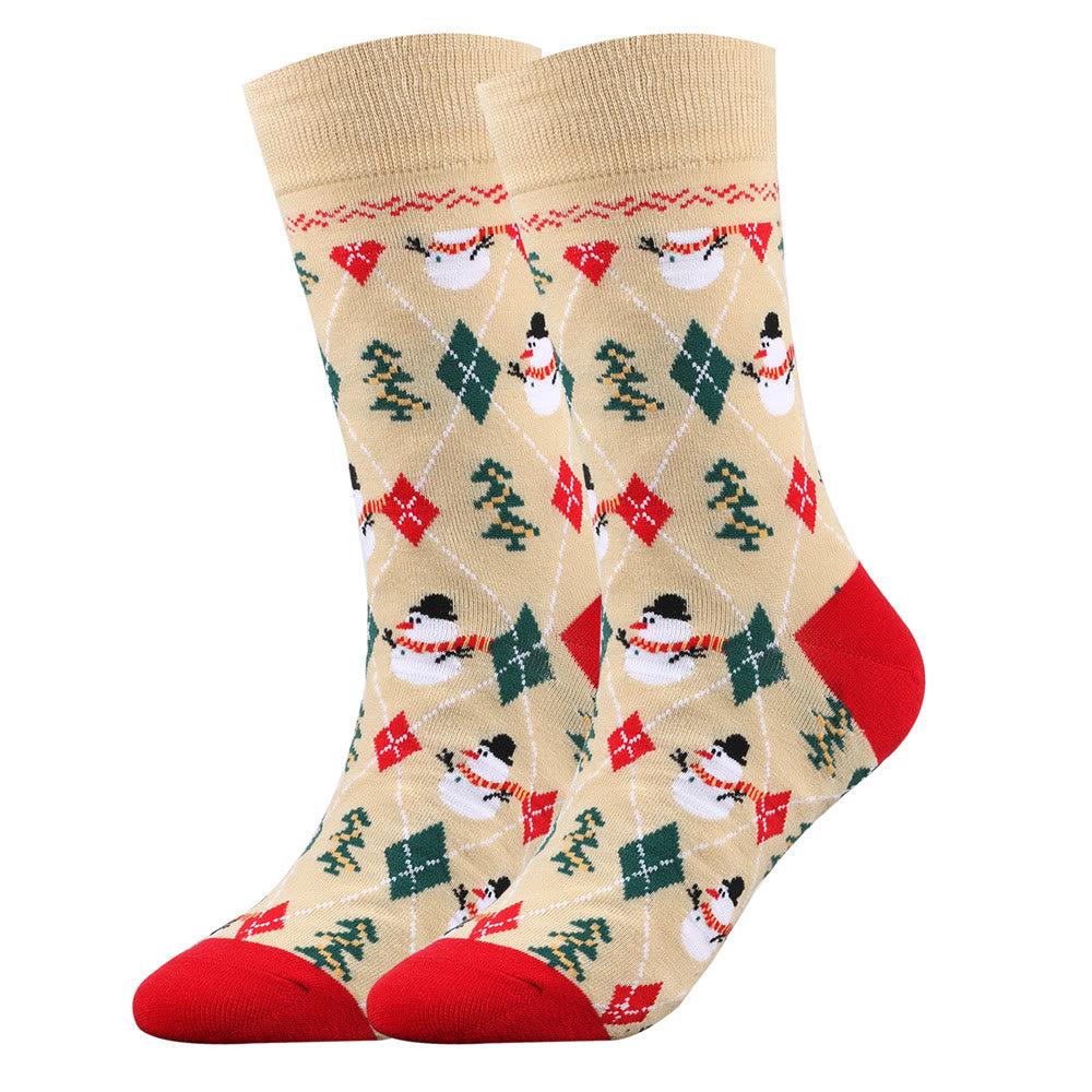 Plus Size Christmas Soft Crew Socks(5 Pairs) - image 5