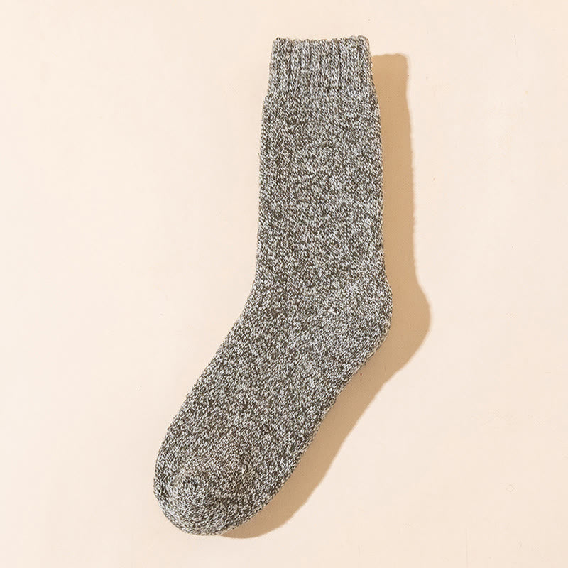 Thickened Thermal Quarter Socks(5 Pairs) - Army Green - EU40-47(US7-13) - image 6