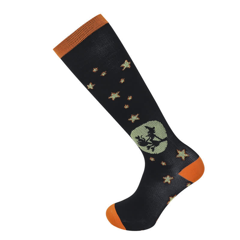 Halloween Holiday Soft Cotton Compression Socks(3 Pairs) - image 2