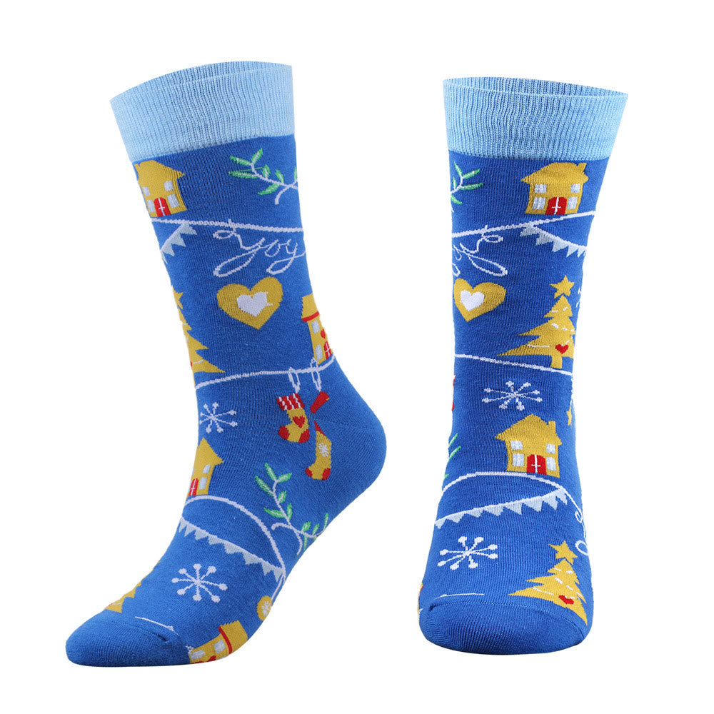 Plus Size Christmas Soft Crew Socks(5 Pairs) - image 2
