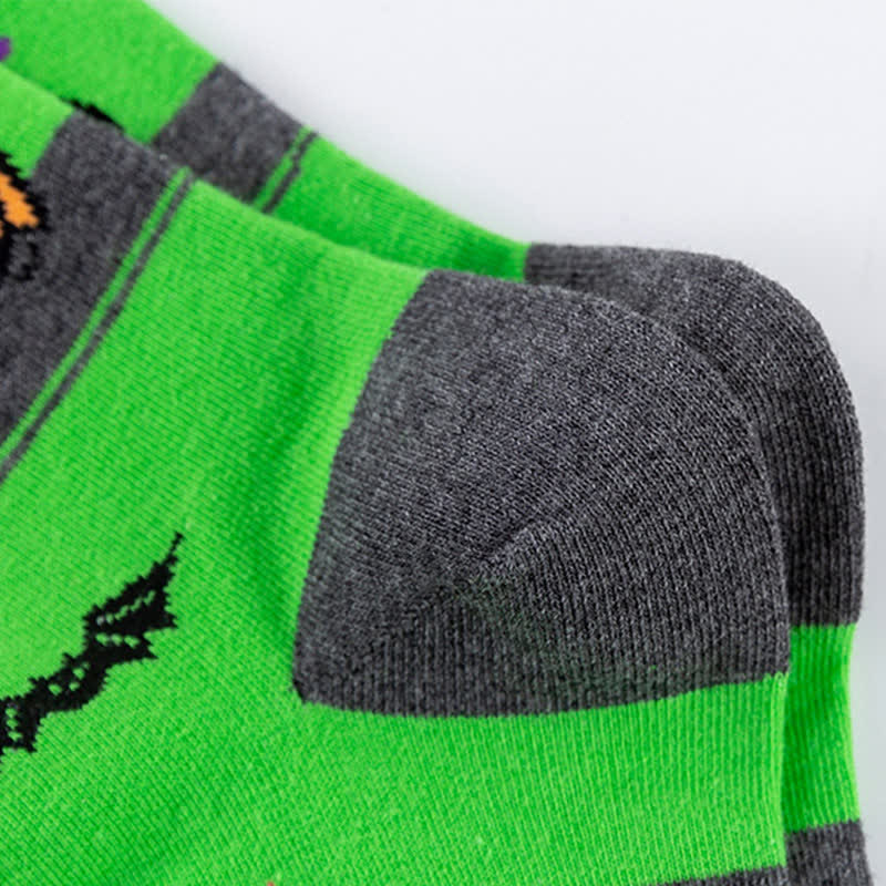 Plus Size Halloween Cotton Lounge Crew Socks(5 Pairs) - image 9