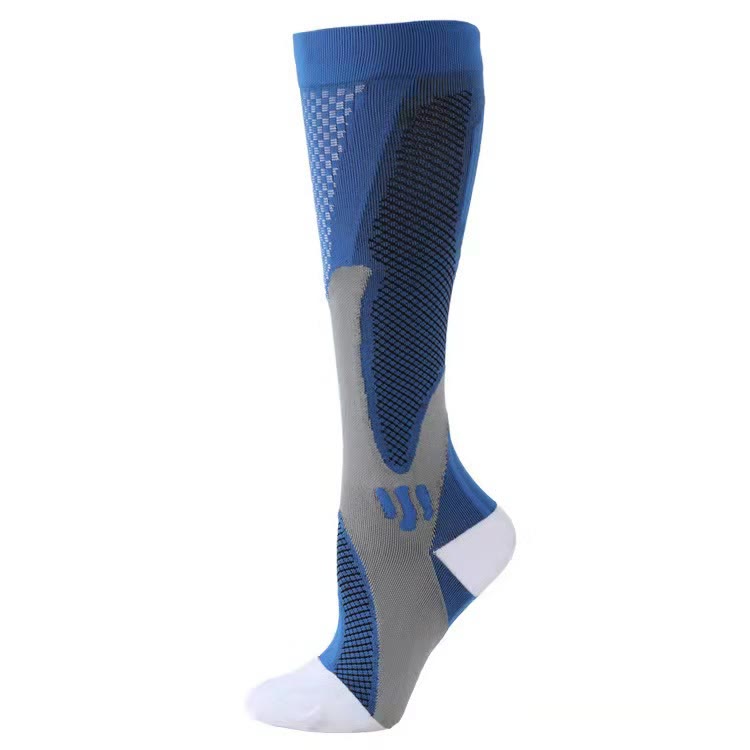 Plusock Plus Size Sport Compression Socks - Blue - 7XL - image 3