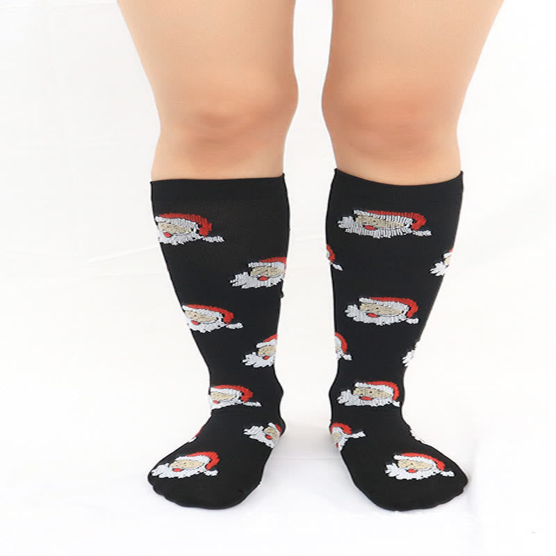 Christmas Sports Knee High Compression Socks(6 Pairs)