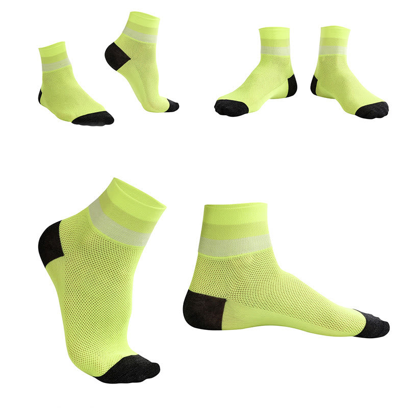 Candy Color Breathable Quarter Socks