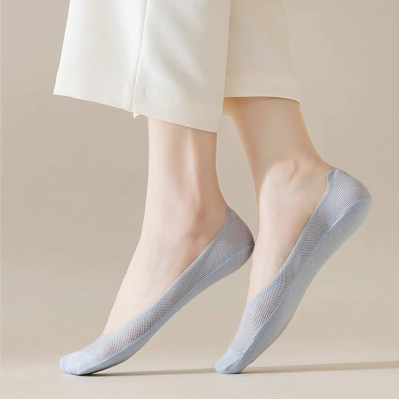 Plus Size Mesh Boat Socks(7 Pairs)