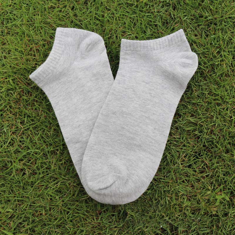 Plus Size Solid Cotton Ankle Socks(3 Pairs)