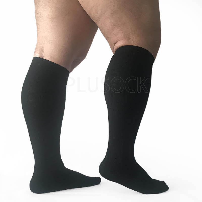 2XL-7XL Black Plus Size Compression Socks(15-20mmHg) - image 4