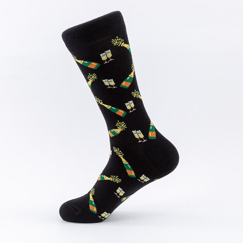 Plus Size Halloween Cotton Lounge Crew Socks(5 Pairs) - image 4