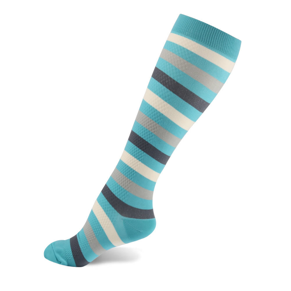 Striped Series Casual Compression Socks(6 Pairs) - image 19