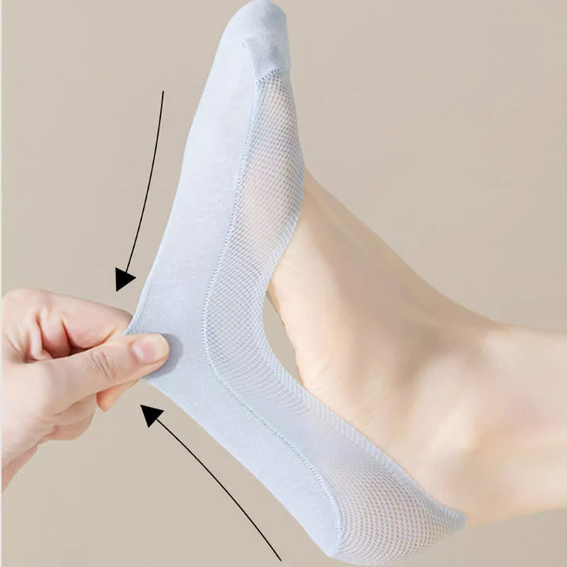 Plus Size Mesh Boat Socks(7 Pairs)