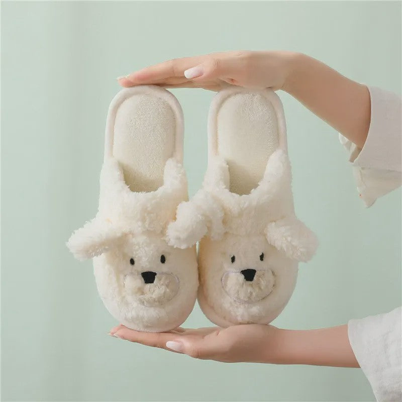 Cozy Cartoon Bear Plush Indoor Slippers - image 6