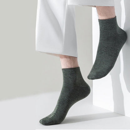 Plusock Breathable Soft Cotton Quarter Socks(7 Pairs) - image 3