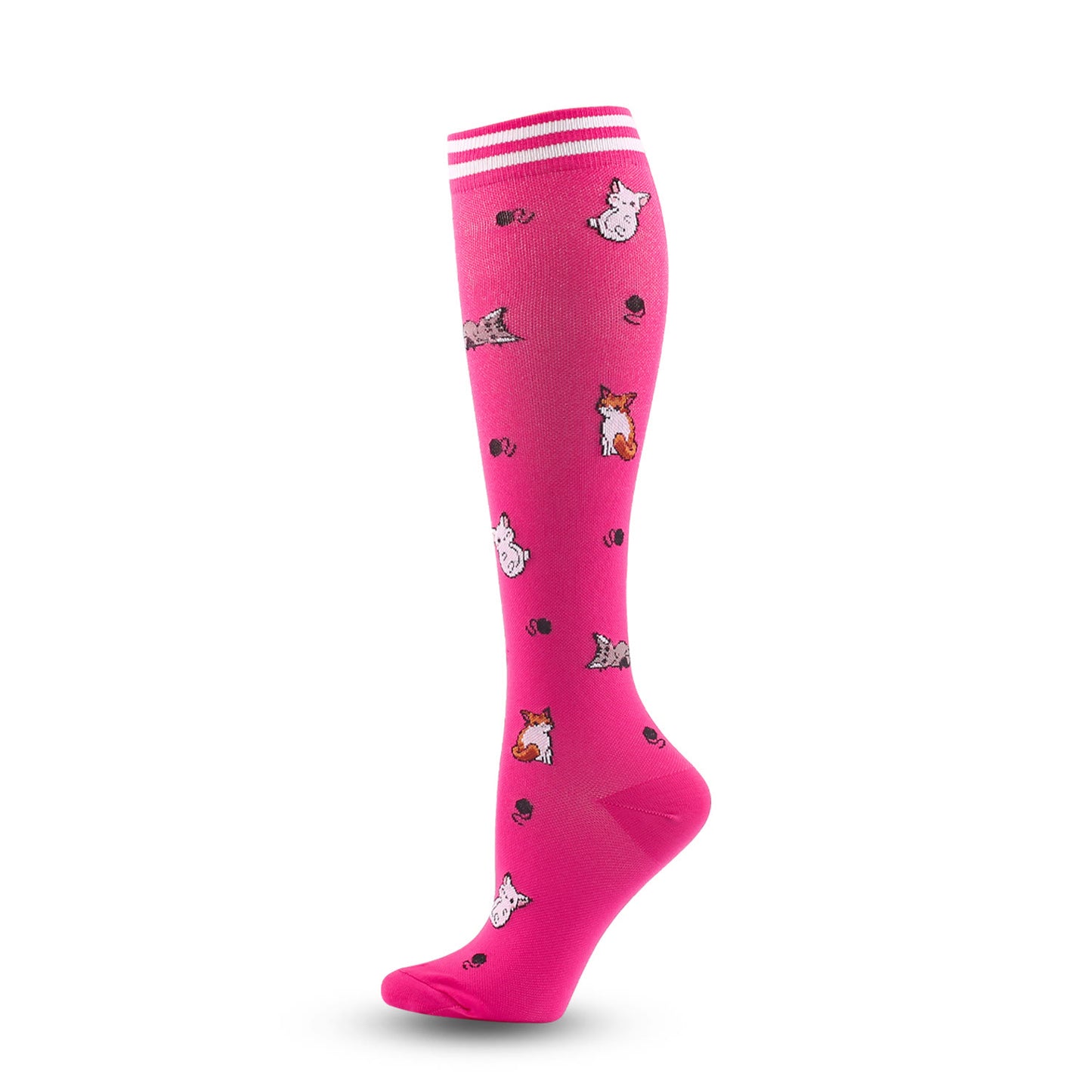 Cute Panda Pattern Compression Socks(6 Pairs) - image 5