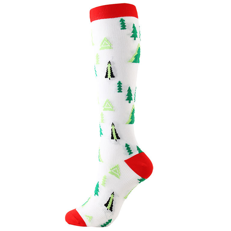 Christmas Knee High Compression Socks(6 Pairs) - image 4