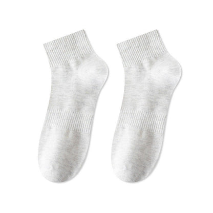 Plusock Breathable Soft Cotton Quarter Socks(7 Pairs) - Light Gray - EU43-48(US9.5-13.5) - image 14