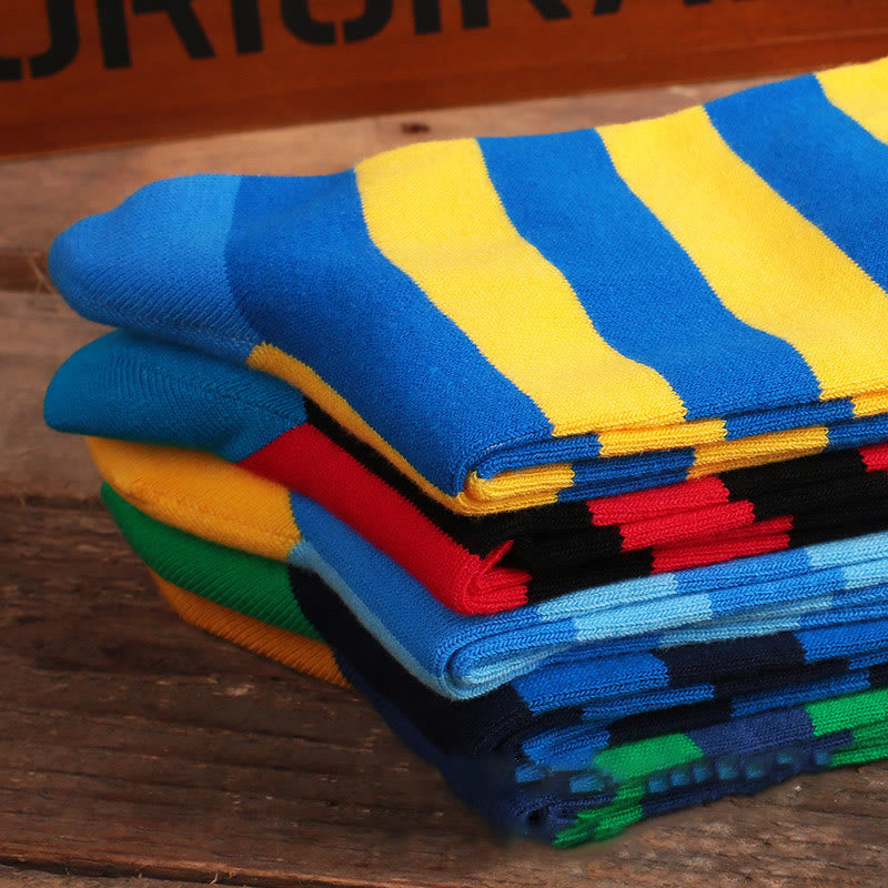 Pattern Funny Casual Crew Socks(5 Pairs) - image 3