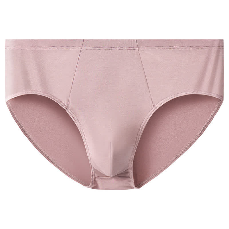 Plus Size Simple High-Waisted Strentch Hip Briefs(2 Packs) - Pink - 10XL - image 1