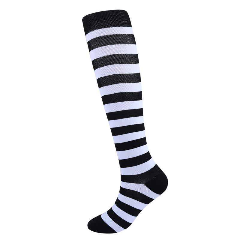 Colorful Striped Compression Socks(3 Pairs)