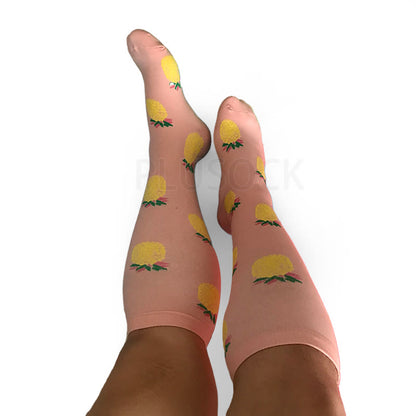 Plusock Pink Pineapple Plus Size Compression Socks 2XL-7XL(3 Pairs) - image 6