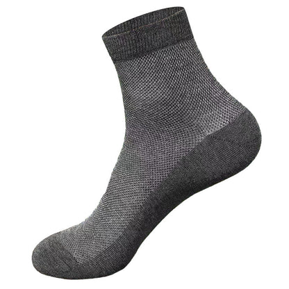 Plusock Mesh Quarter Socks(10 Pairs) - Dark Grey - EU44-50(US10-15) - image 10
