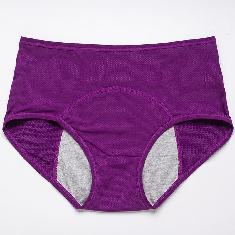 Period Leak Protection Panty(5 Pairs) - Violet - 8XL - image 17