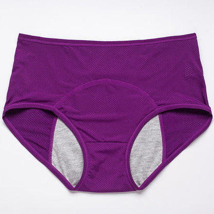 Period Leak Protection Panty(5 Pairs) - Violet - 8XL - image 17