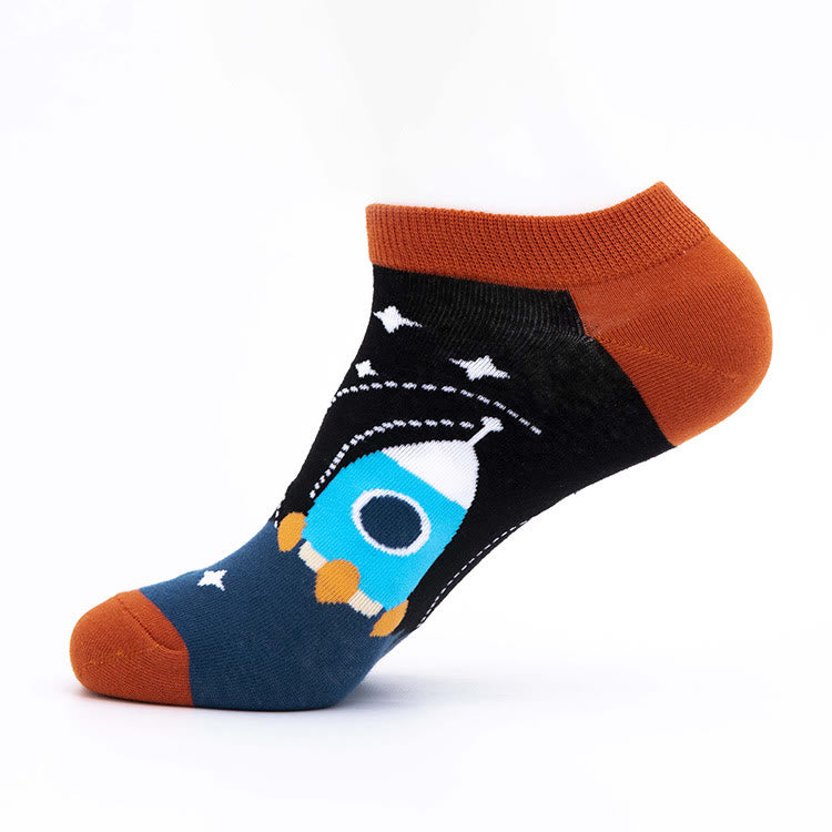 Plus Size Universe Ankle Socks(5 Pairs)