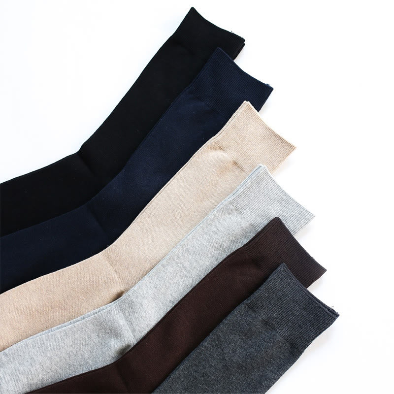 Durable Solid Crew Socks(7 Pairs) - image 9