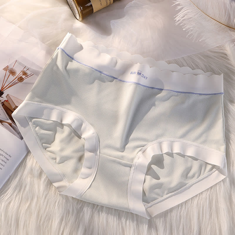 High-Waisted Bow Tie Panty(5 Pairs) - Green - 3XL - image 13