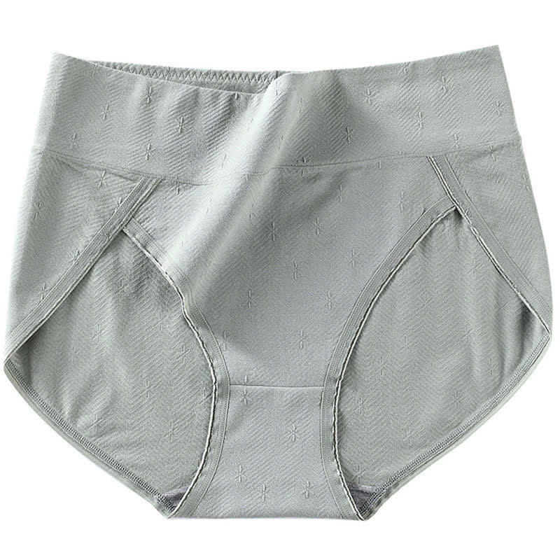 High-Waisted Antibacterial Panty(6 Pairs) - Green - 4XL - image 10