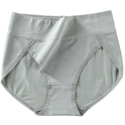 High-Waisted Antibacterial Panty(6 Pairs) - Green - 4XL - image 10