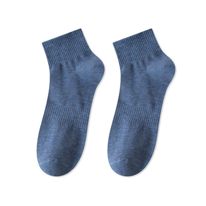 Plusock Breathable Soft Cotton Quarter Socks(7 Pairs) - Blue - EU43-48(US9.5-13.5) - image 12