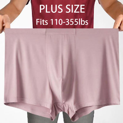 Plus Size High-Elastic Boxer Briefs(1 Pair) - image 0