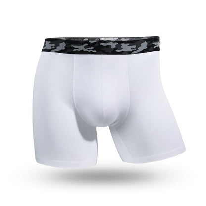 Plus Size Soft Cotton Boxer Briefs(5 Packs) - White - 6XL - image 2
