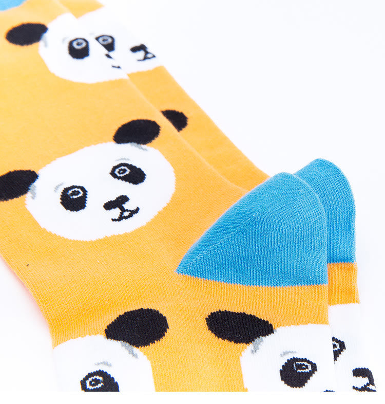 Plus Size Cute Panda Crew Socks(5 Pairs) - image 12