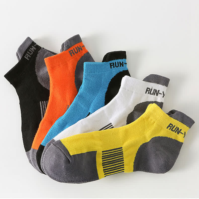 Athletic Running Ankle Compression Socks(5 Pairs) - Multicolor - EU36-42(US4-8) - image 13