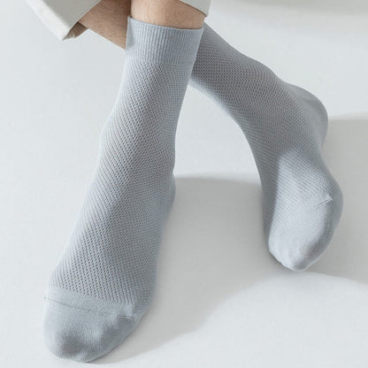 Multicolor Mesh Quarter Socks(5 Pairs) - image 6