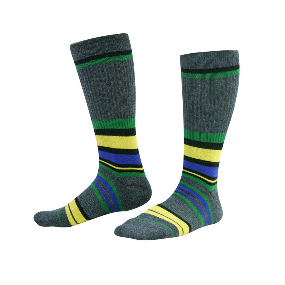 Dark Green Stripes Knee High Cushioned Socks - image 3