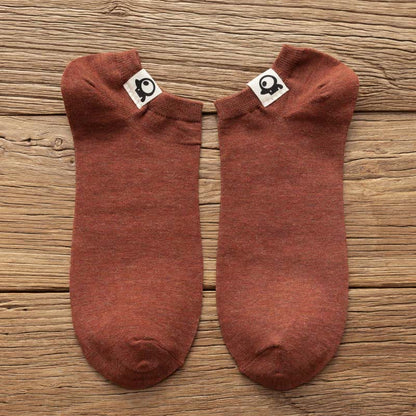 Funny Pattern Cotton Socks(3 Pairs) - 42-48 - Red - image 16