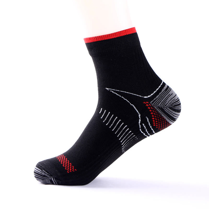Elastic Sports Ankle Compression Socks(10 Pairs) - Red - L/XL - image 13